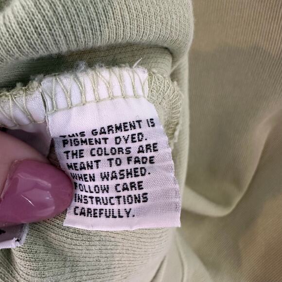 Tommy Bahama Sweatshirt Size M Green Relax Quarter Zip Rib Knit Pullover Beach - Picture 8 of 11